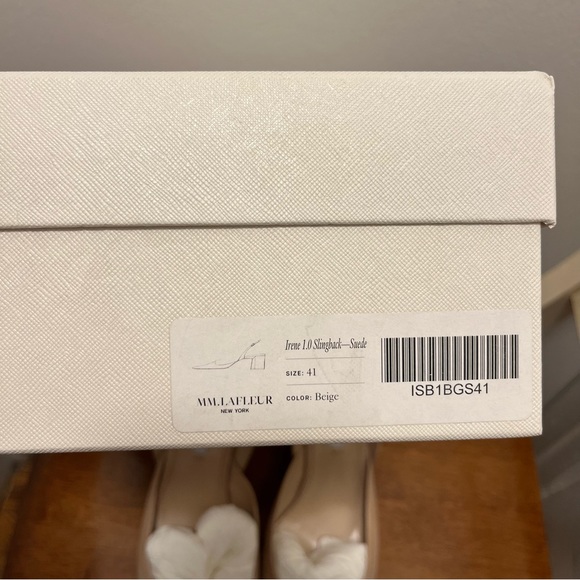 NWT MM LaFleur Irene 1.0 Slingback Beige Suede size 41/ approx us 10 - Picture 12 of 12